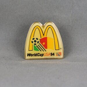 1994 World Cup of Soccer Pin - Team Cameroon McDonalds Promo - Celluloid Pin